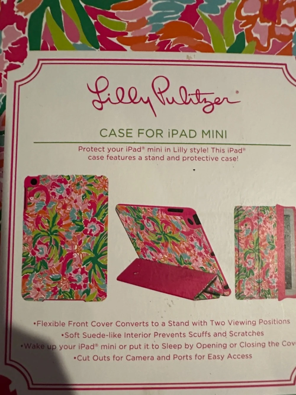 Lilly Pulitzer Floral iPad Mini Case - Pink Tropical Print